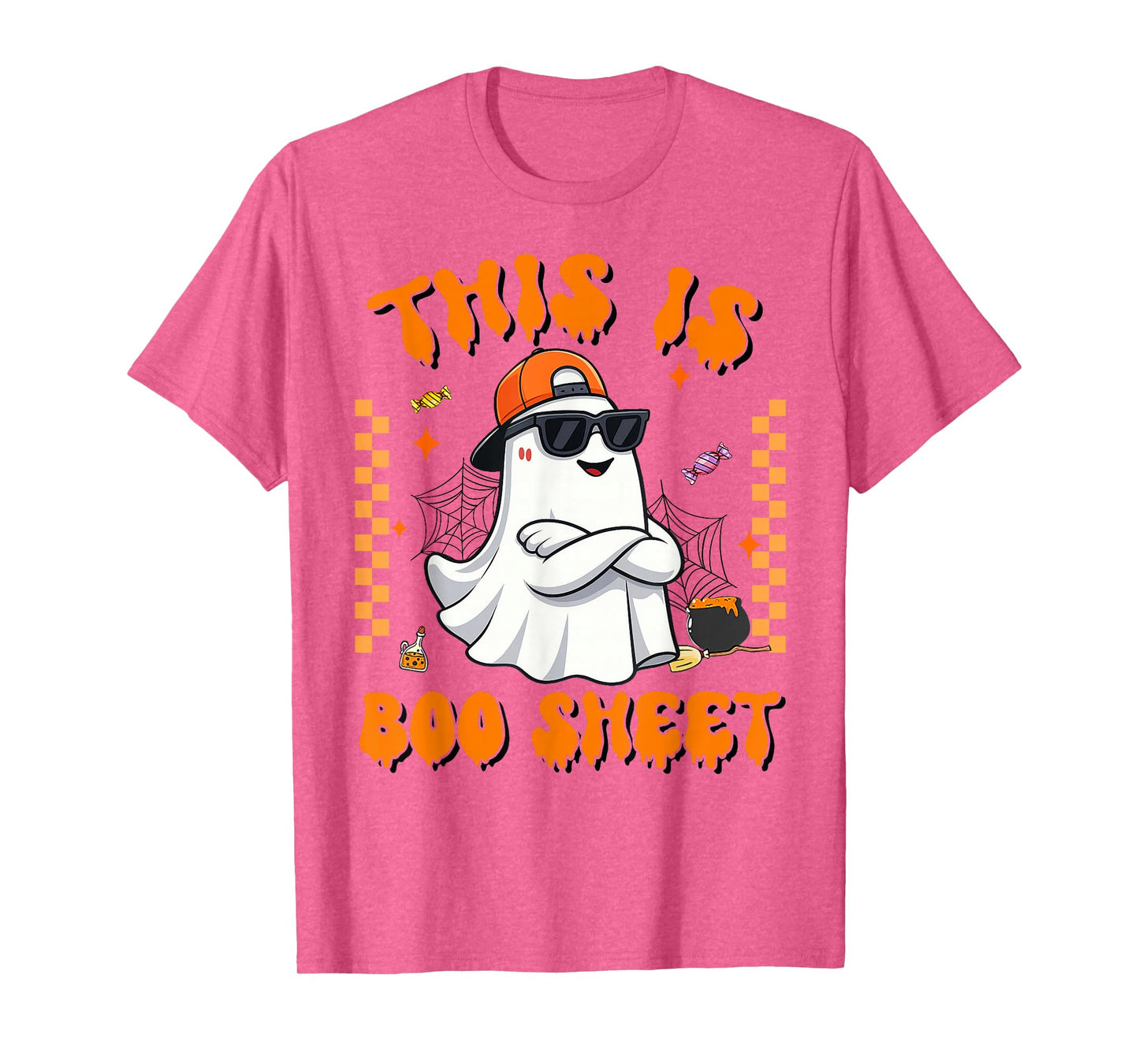 This is Boo Sheet Boo Ghost Halloween Men Women Kids T-Shirt