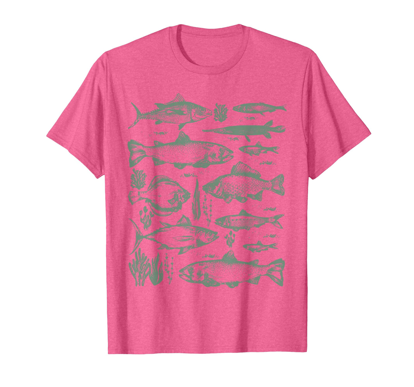 Retro Fish Nature Outdoor Fishing Mens Women Biology T-Shirt
