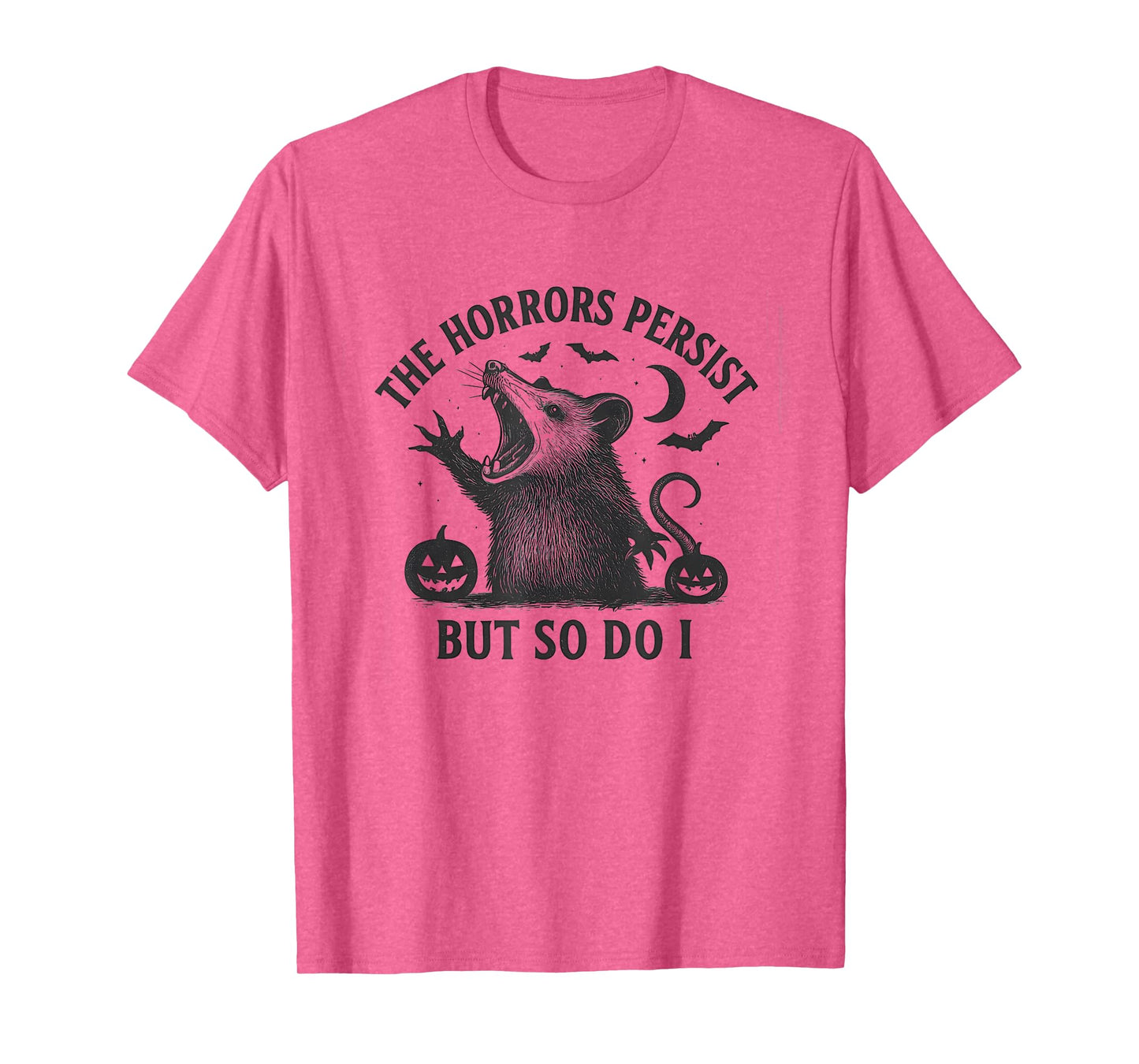 Halloween Opposum Spooky Pumpkin Night Critter Witchy Vibes T-Shirt