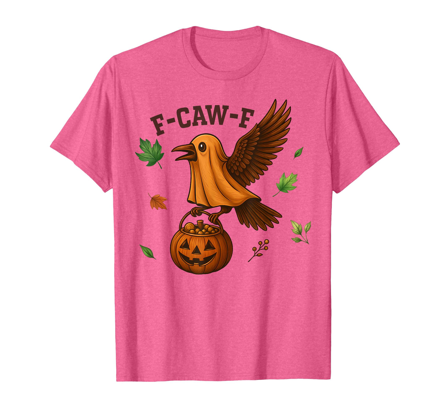 F-Caw-F Funny Raven Crow Spooky Season Halloween T-Shirt