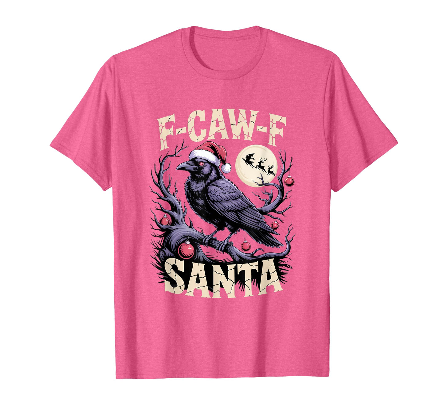 F-Caw-F Crow Christmas Calories Don't Count T-Shirt
