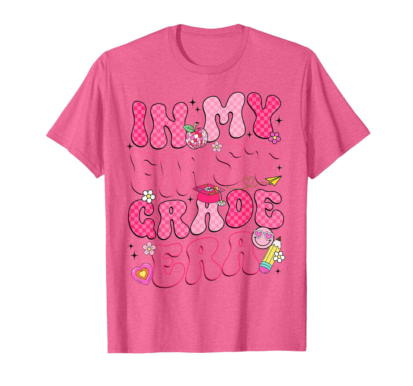 In My First Grade Era Back To School Groovy Girl Women T-Shirt