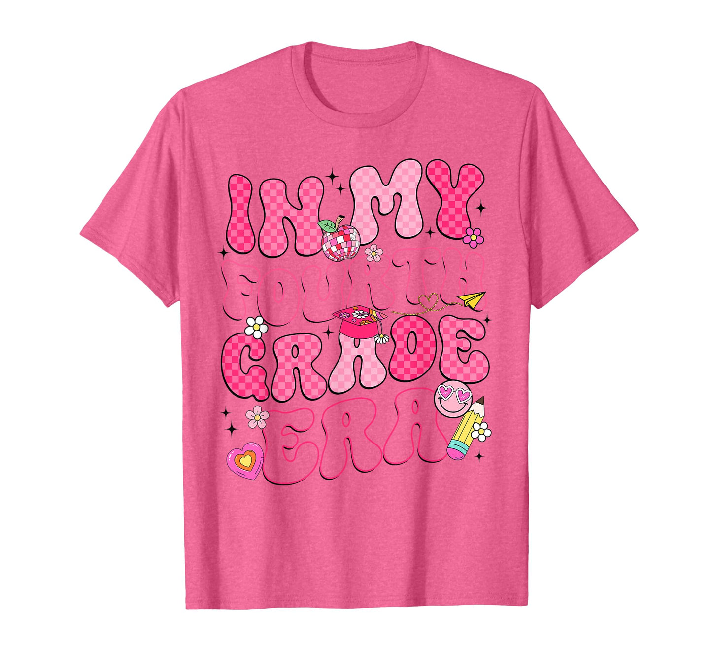 In My Fourth Grade Era Back To School Groovy Girl Women T-Shirt