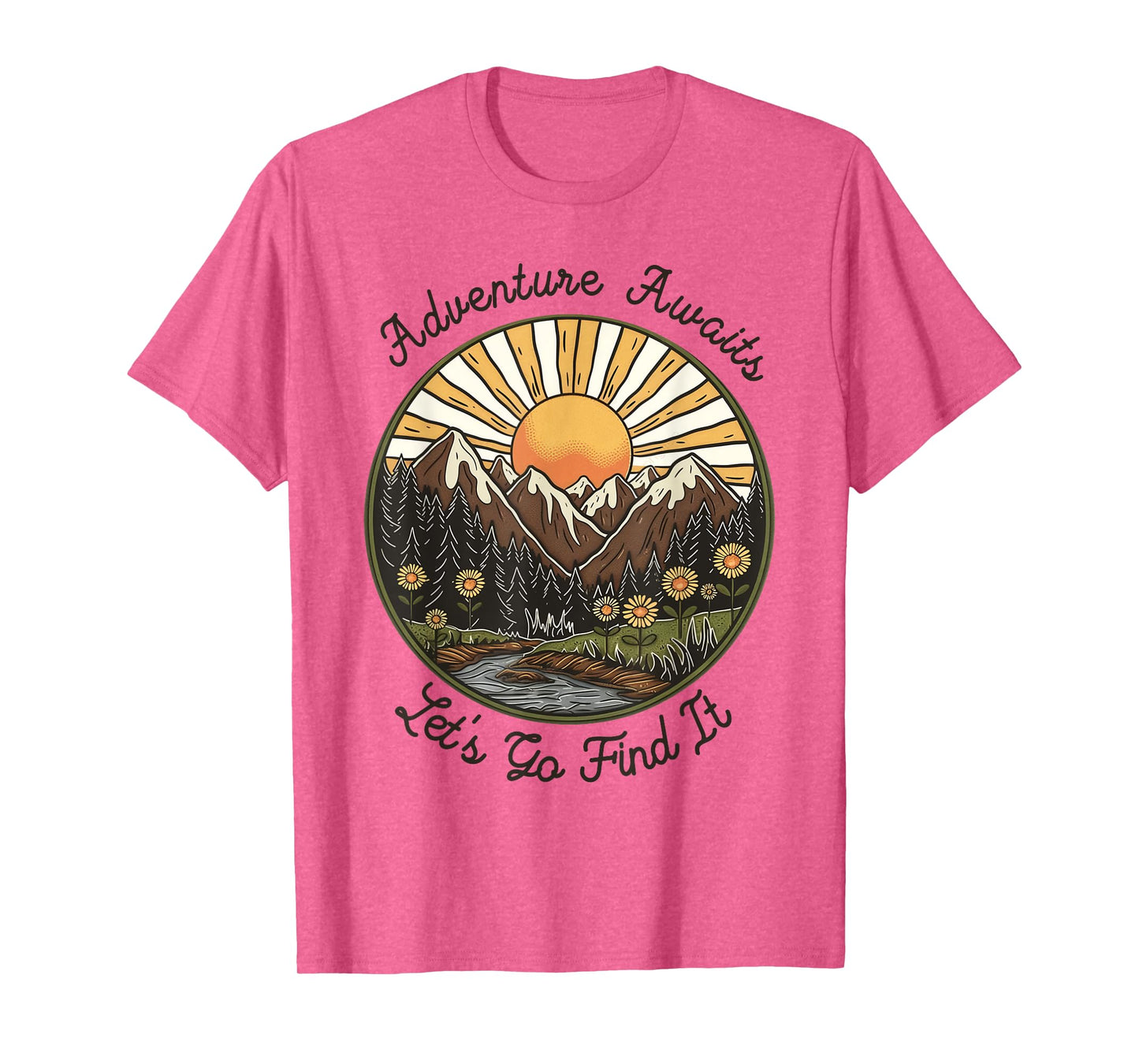 Retro Adventure Awaits Let's Go Find It T-Shirt