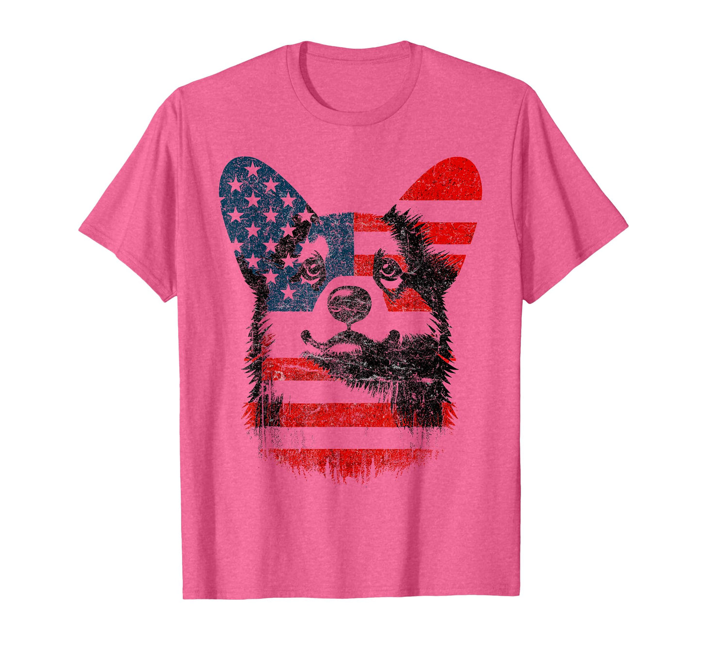 Patriotic Corgi Dog Lovers Cool American Flag 4th of July T-Shirt