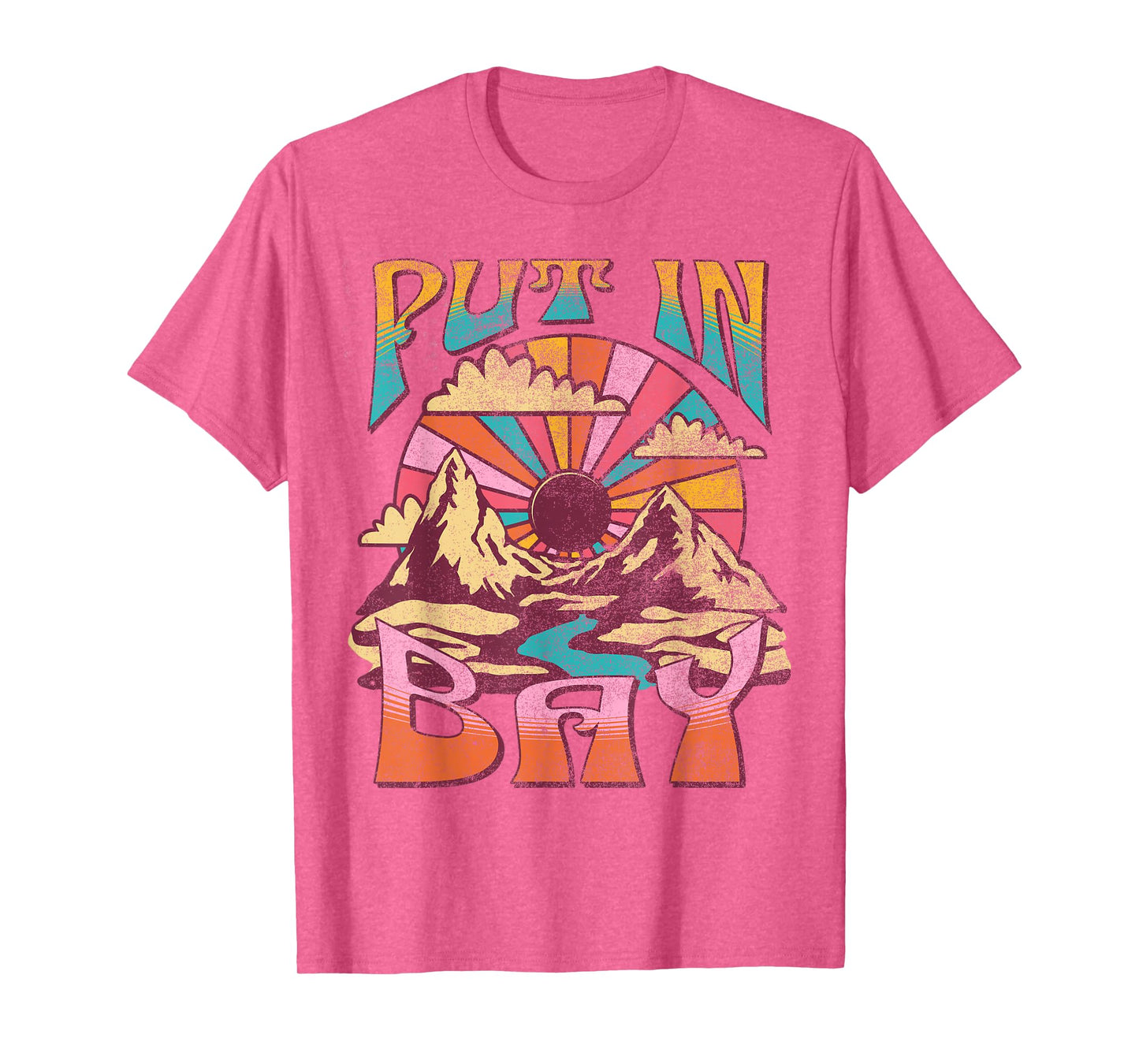 Put In Bay Ohio Nature Hiking Mountains Outdoors Vintage T-Shirt