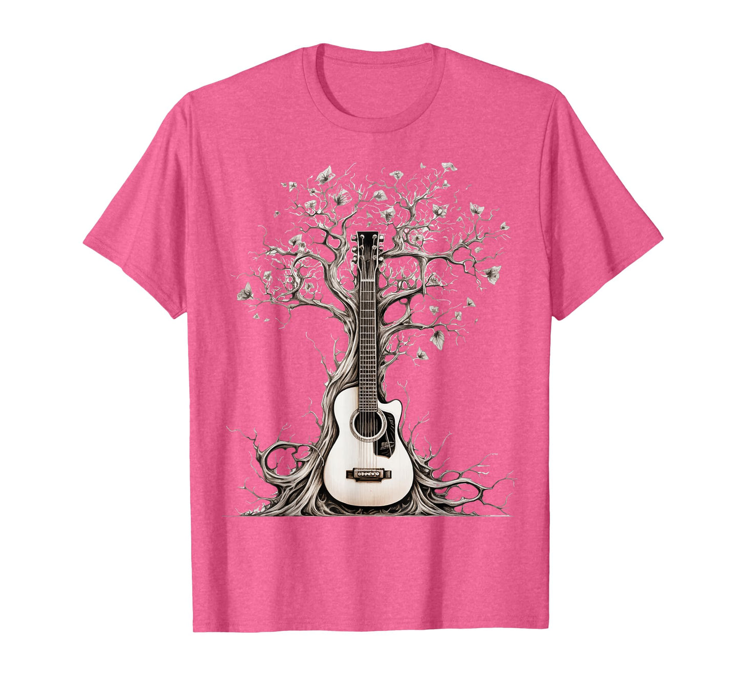 Acoustic Guitar Tree Of Life Nature Of Music Guitarist T-Shirt