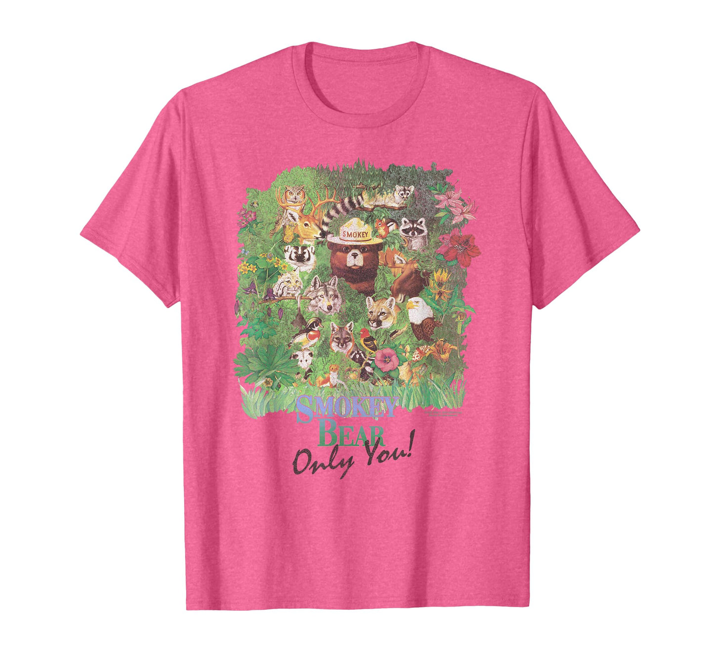 Smokey Bear Only You! 90's Vintage Wildlife Scene T-Shirt