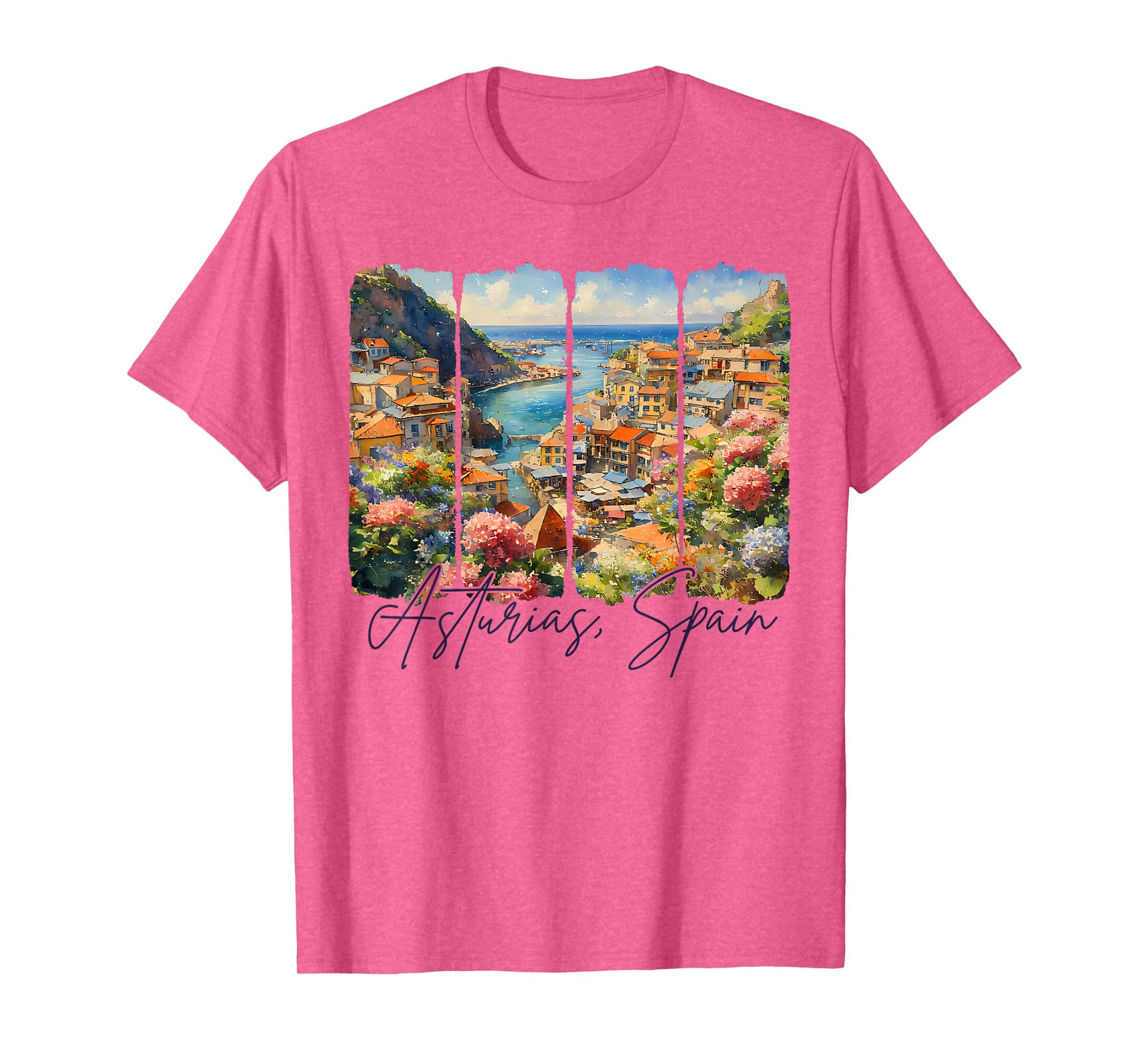 Asturias Spain Traveling Brushstroke Asturias Souvenir Trip T-Shirt