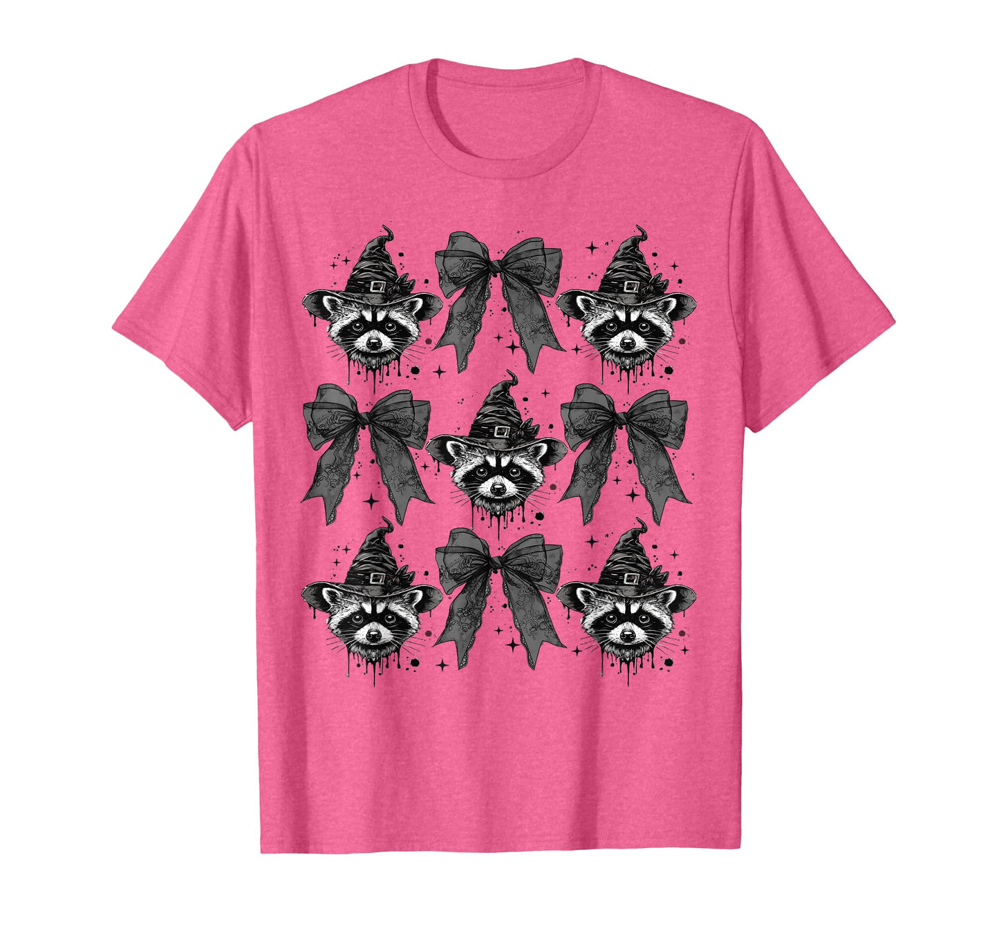 Coquette Halloween Funny Halloween Girl Coquette Raccoon T-Shirt