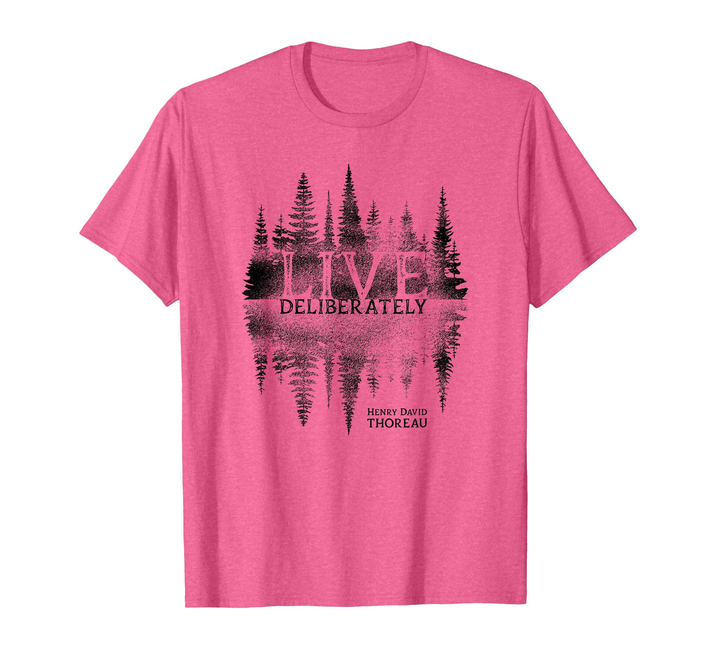 Live Deliberately Walden Transcendental Henry David Thoreau T-Shirt
