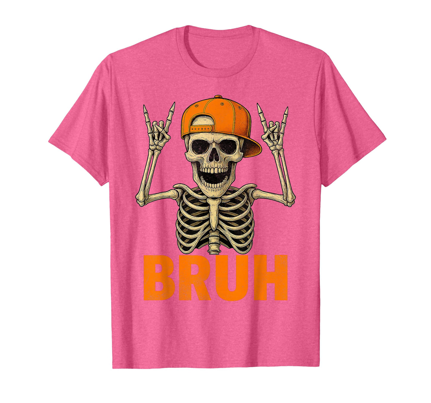 Bruh Punk Rock Skeleton Cool Rocker Family T-Shirt