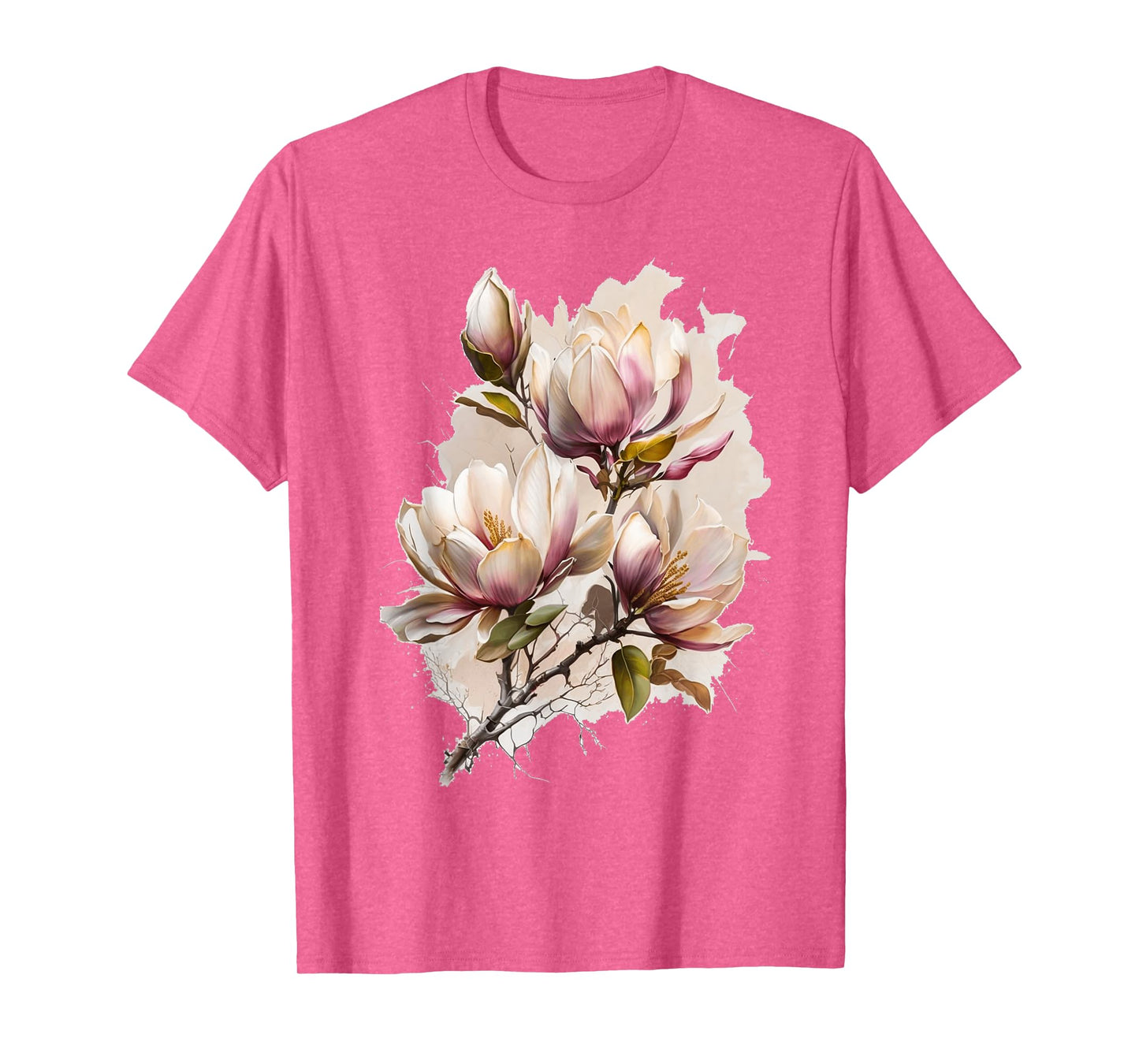 Magnolia Blossom Flower Blooming Floral Spring Summer Women T-Shirt