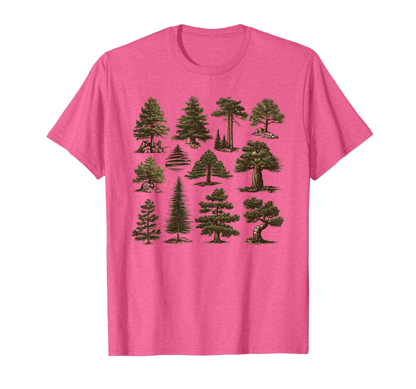 Retro Pine Tree Vintage collage T-Shirt
