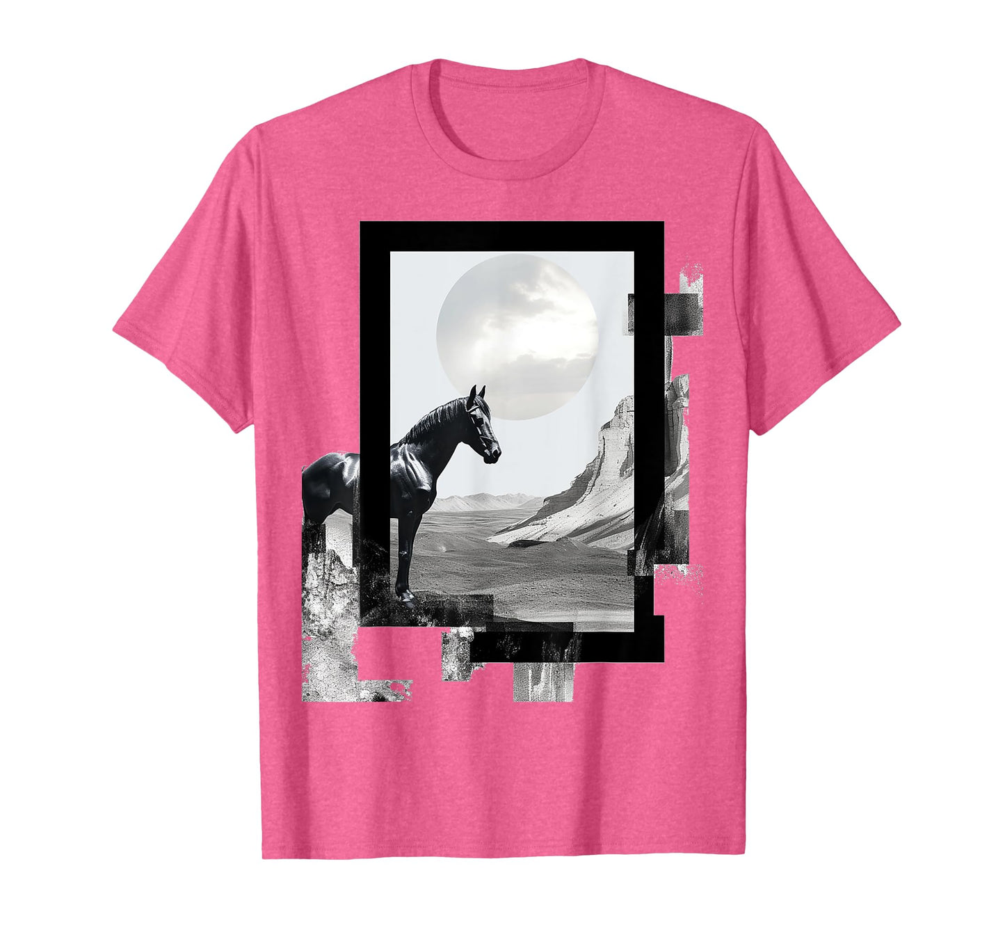 Horse Abstract Art Geometric Animal Nature Graphic Horse T-Shirt