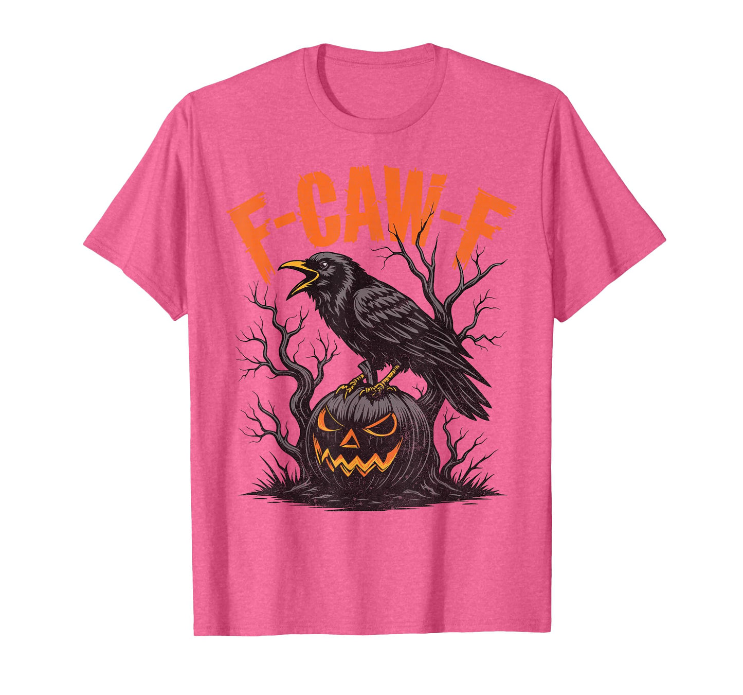 Fcawf Crow Shirt F-Caw-F Black Bird Halloween Men Women T-Shirt
