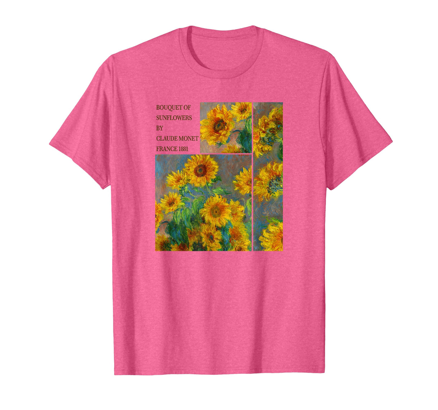 Bouquet Of Sunflowers By Claude Monet France 1881 Painting T-Shirt