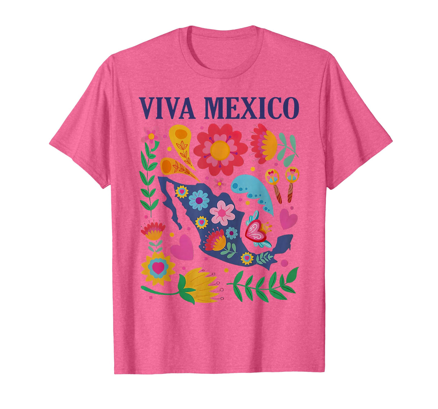 Viva Mexico Mexican Independence Day Girls Kids T-Shirt