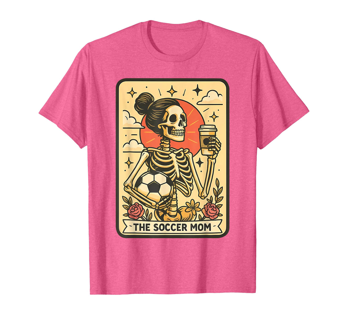 Halloween Soccer Mom Tarot Card Soccer Mama Sports Game Day T-Shirt
