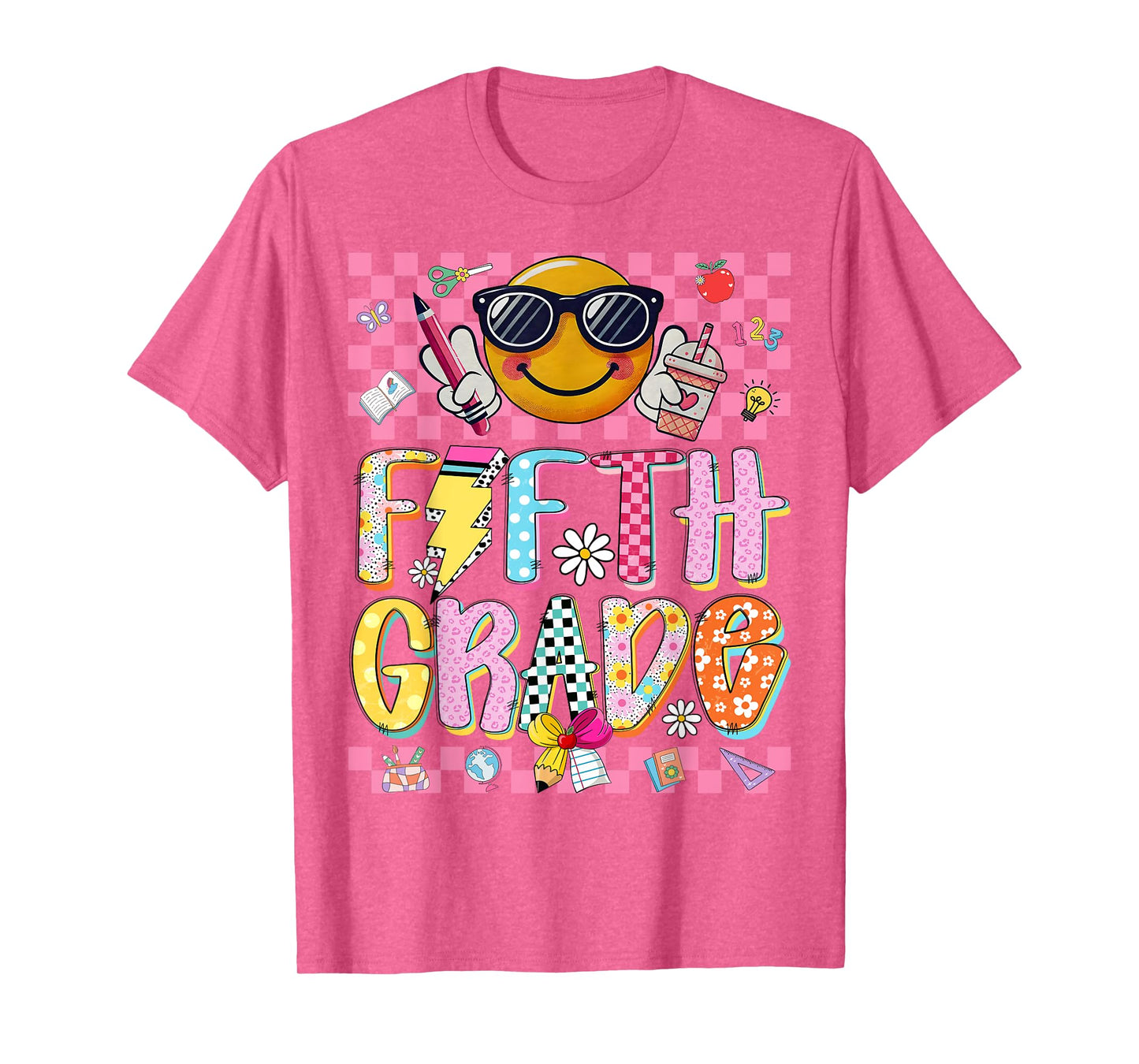 Preppy Fifth Grade Teacher First Day Of School 5th Grade Kid T-Shirt