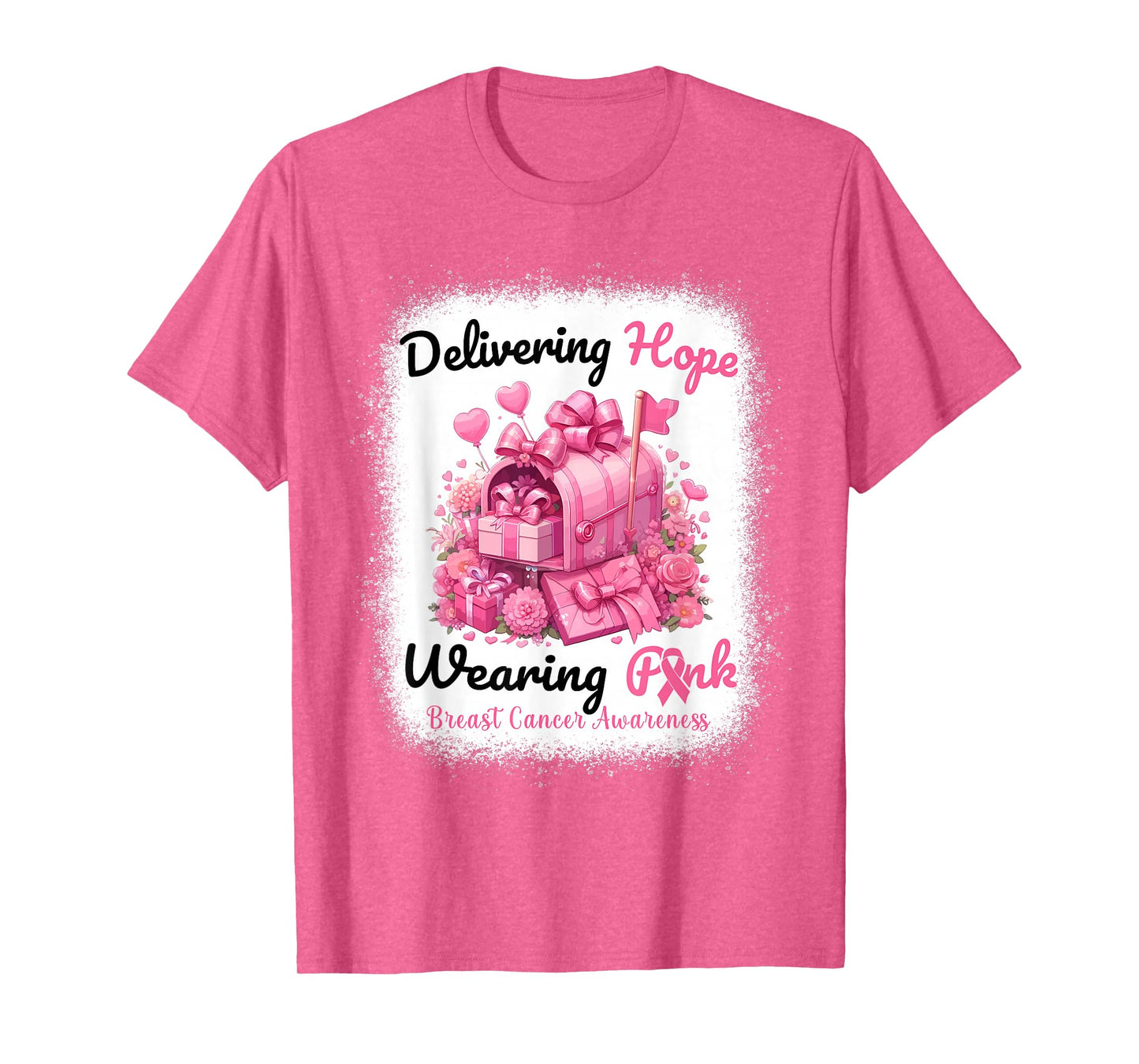 In October We Wear Pink Postal Worker Breast Cancer T-Shirt