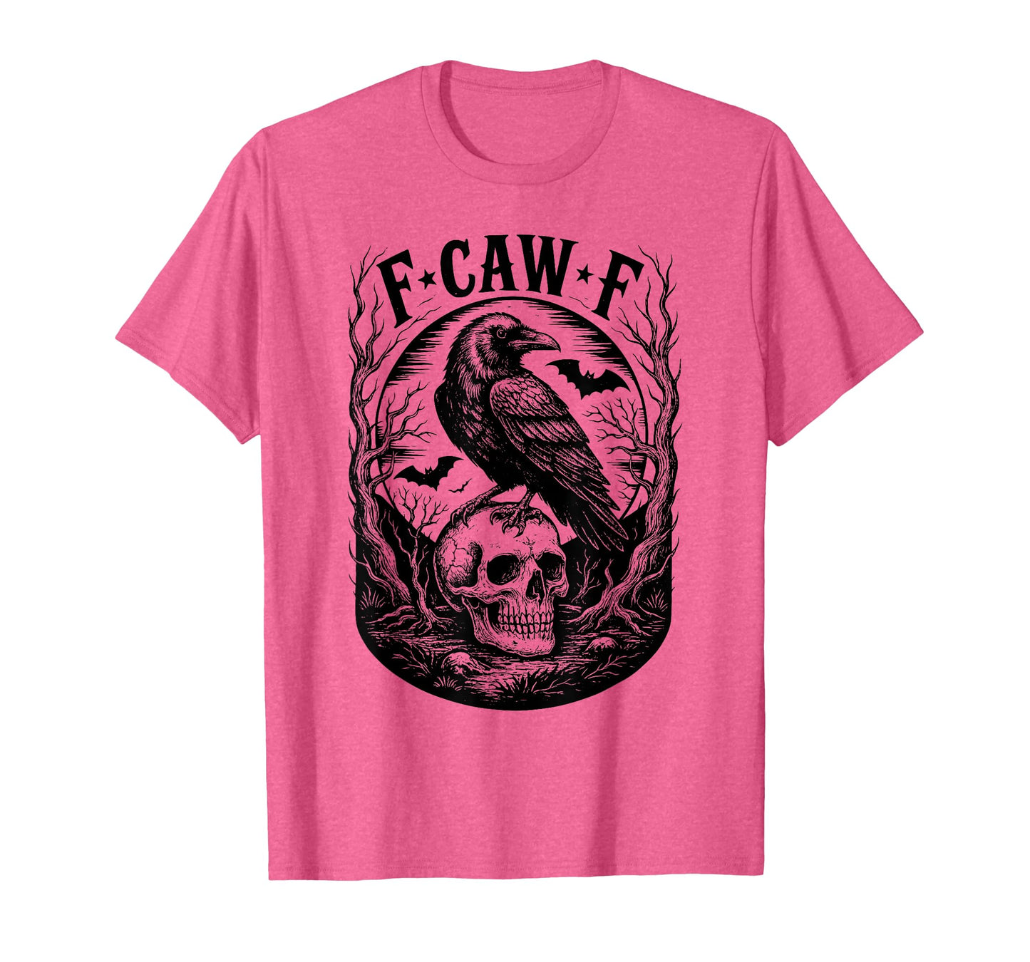 F-Caw-F Black Crow Funny Raven Meme Retro Humor FCAWF T-Shirt