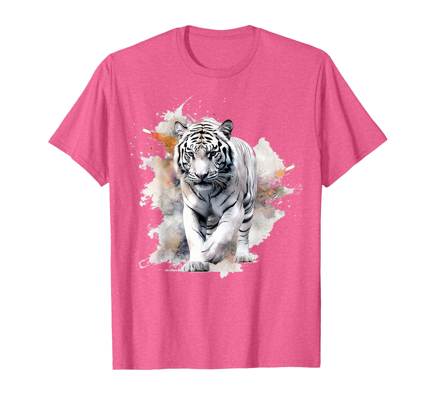 White Tiger Lover Artwork | Animal Motif Tiger T-Shirt