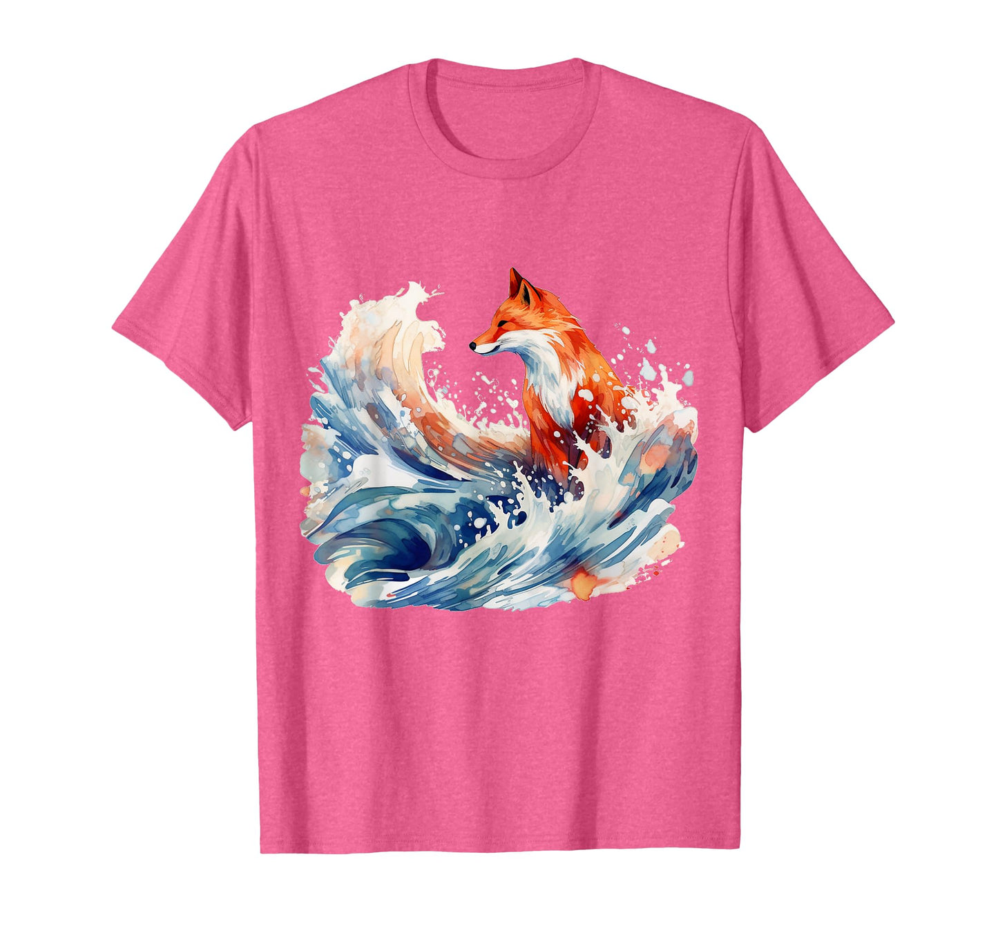 Fox Wave Artwork, Animal Art, Fox T-Shirt