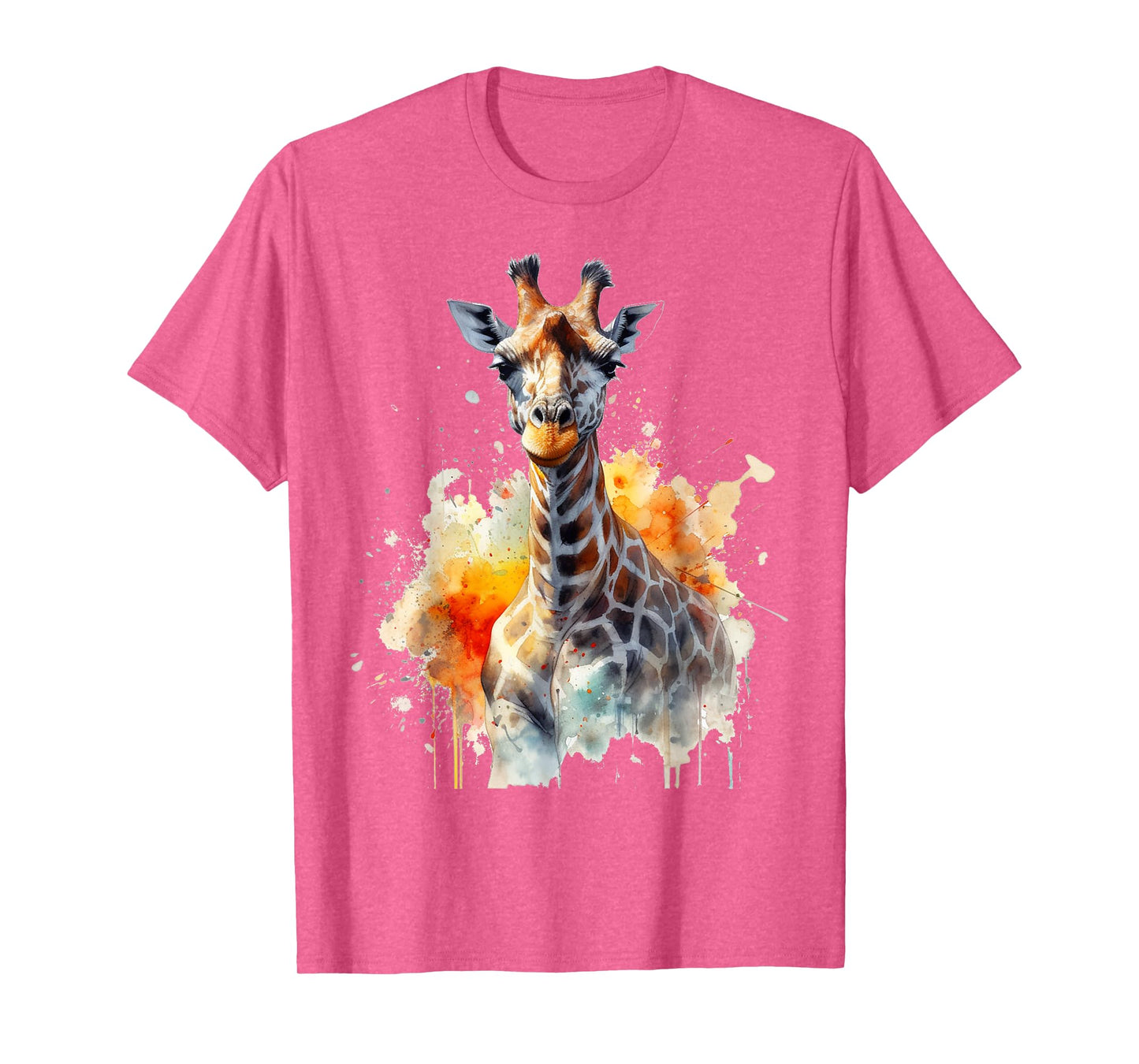 Giraffe Art Animal Artwork Zoo Giraffe T-Shirt