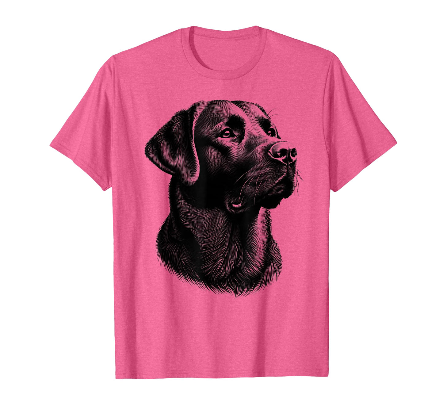 Proud Labrador Head Drawing Style T-Shirt