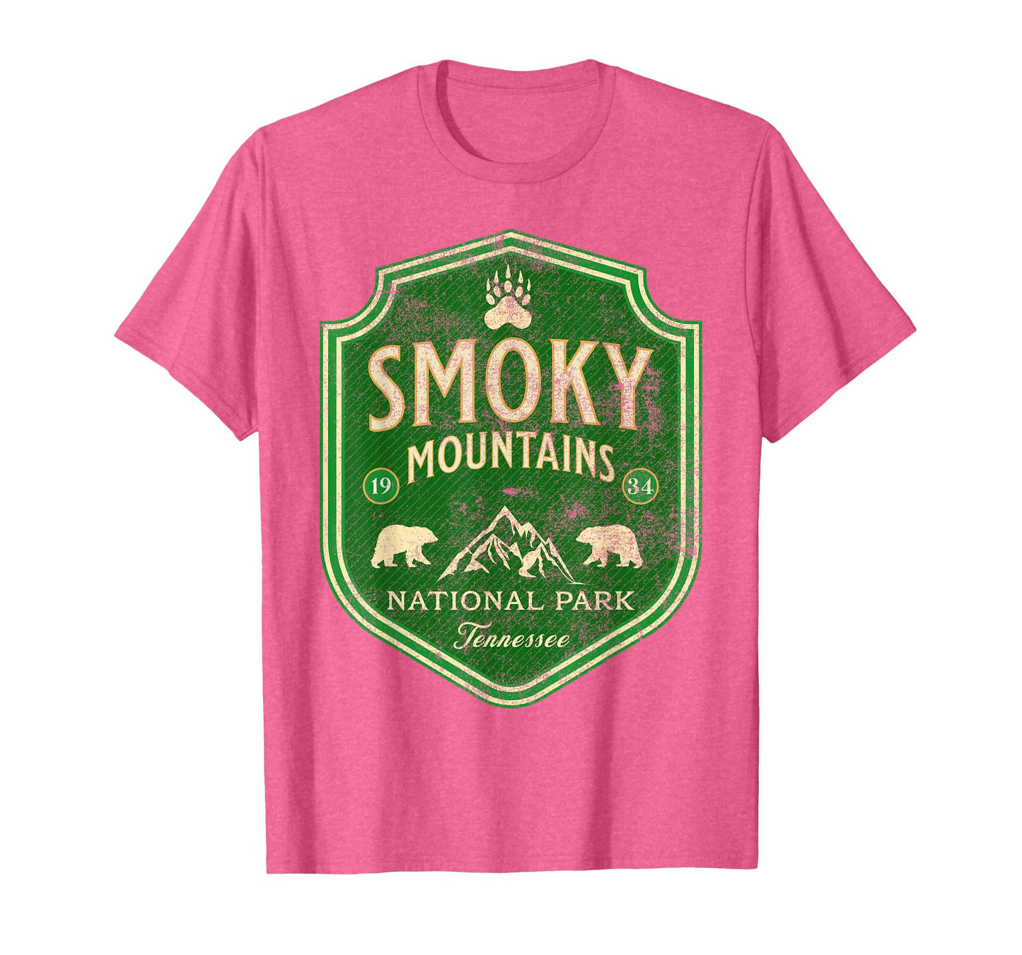 Great Smoky Mountains Nature Hiking Bear Outdoors Mountain T-Shirt