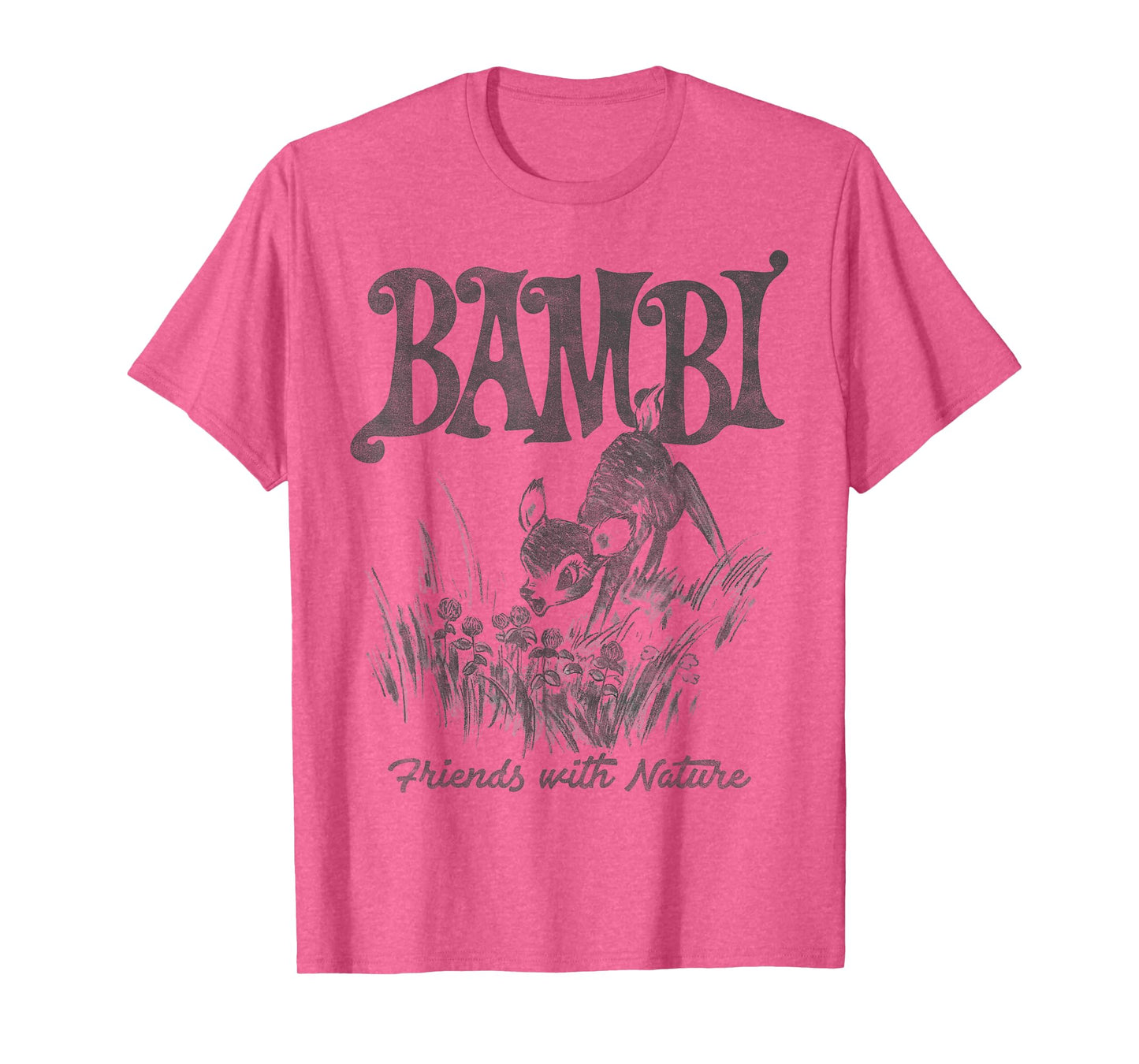 Disney Bambi Friends With Nature Pencil Sketch T-Shirt