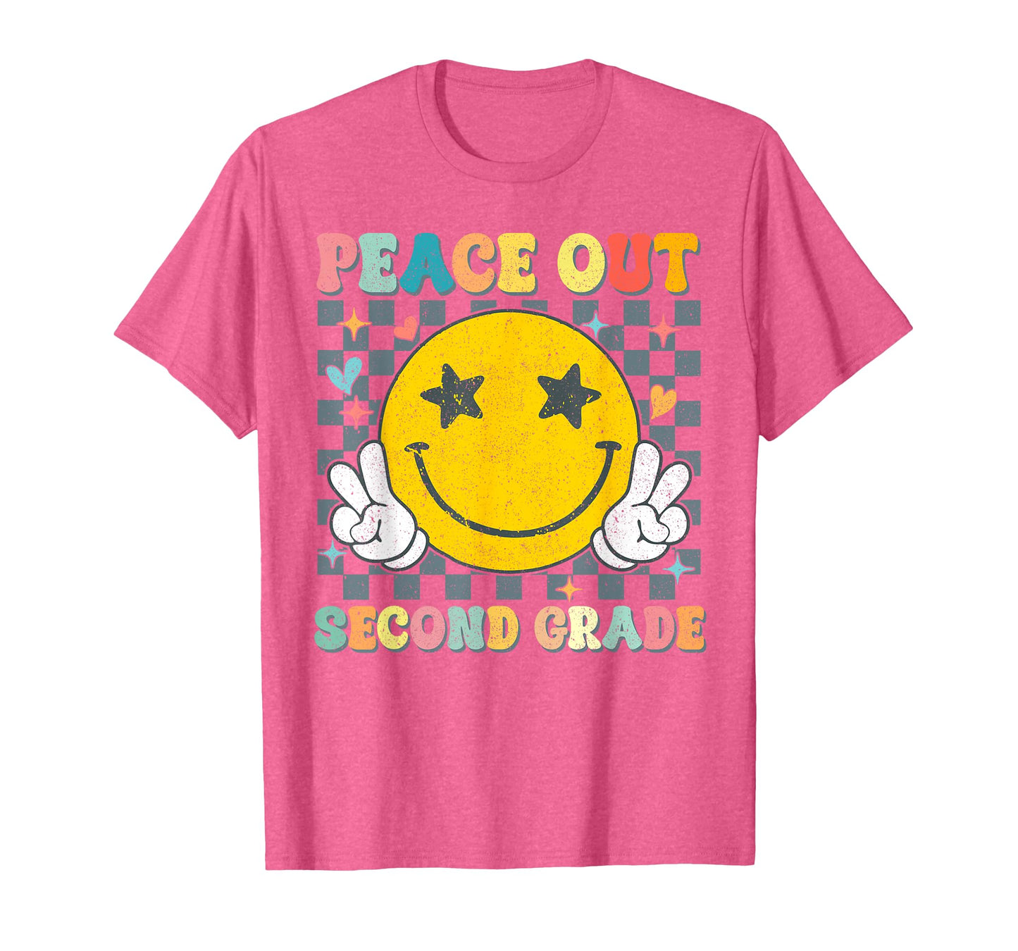Peace Out 2nd Grade Graduation Last Day School Second Grade T-Shirt