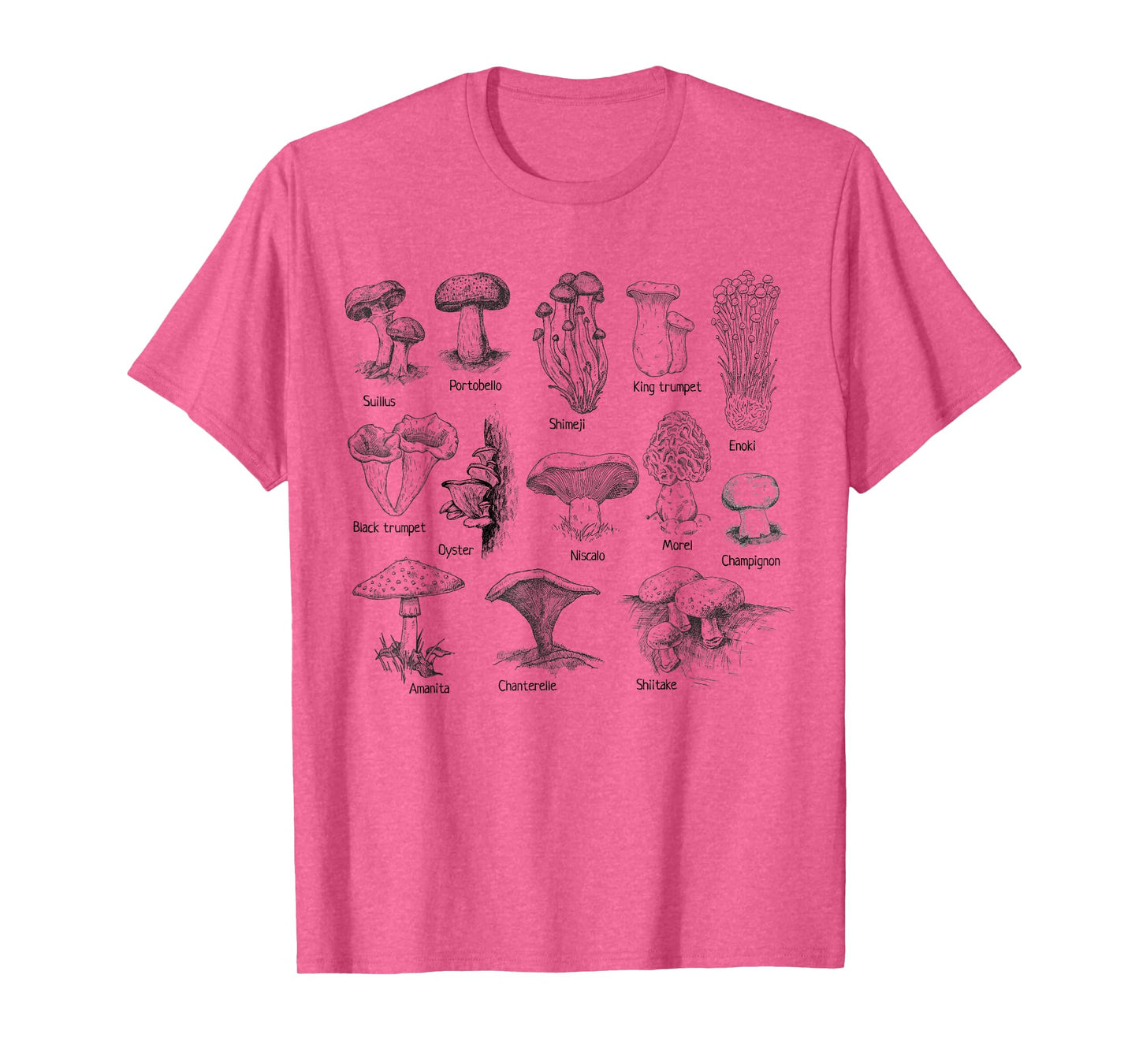 Different Mushroom Types T-Shirt