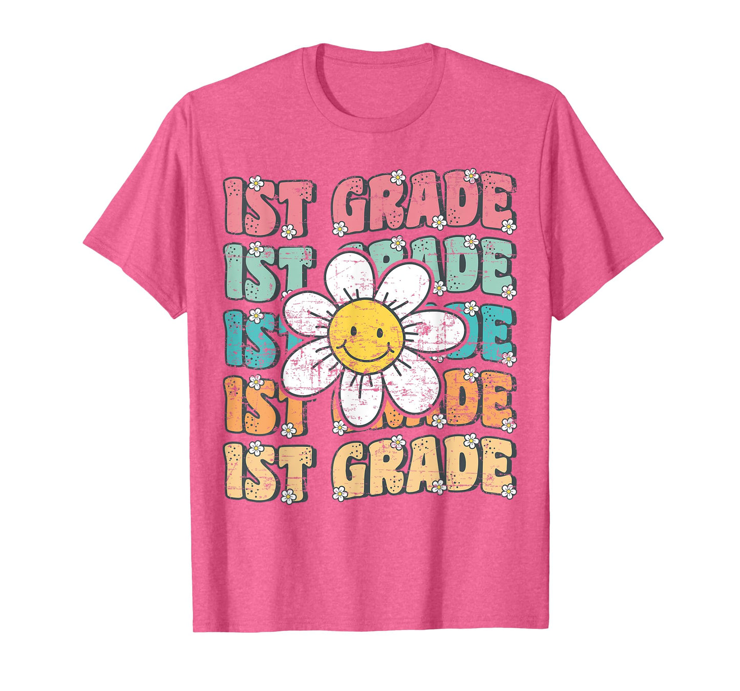 Groovy 1st Grade Back To School First Day of First Grade T-Shirt