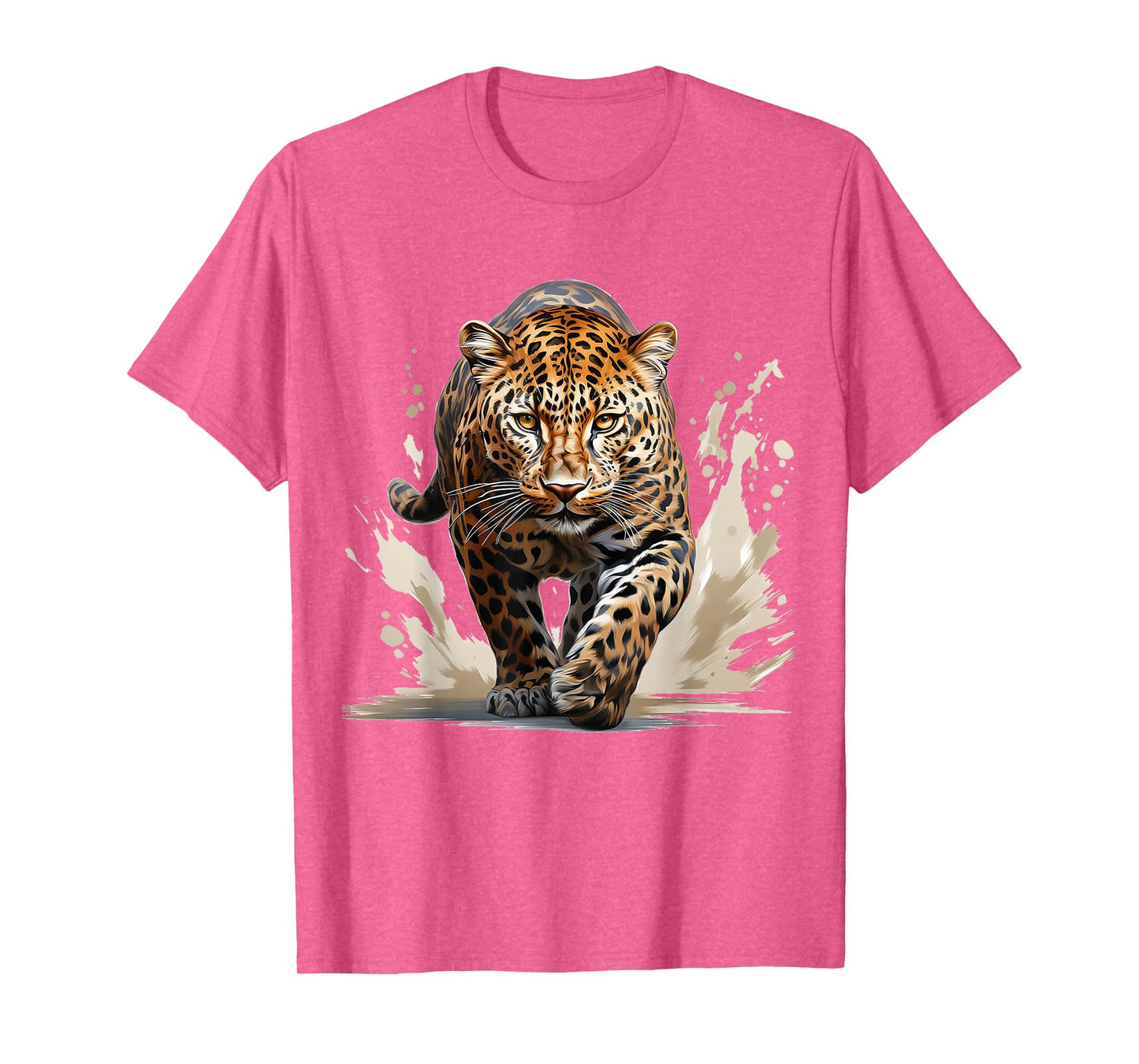 Leopard Painting Animal Art Abstract Graphic Leopard T-Shirt