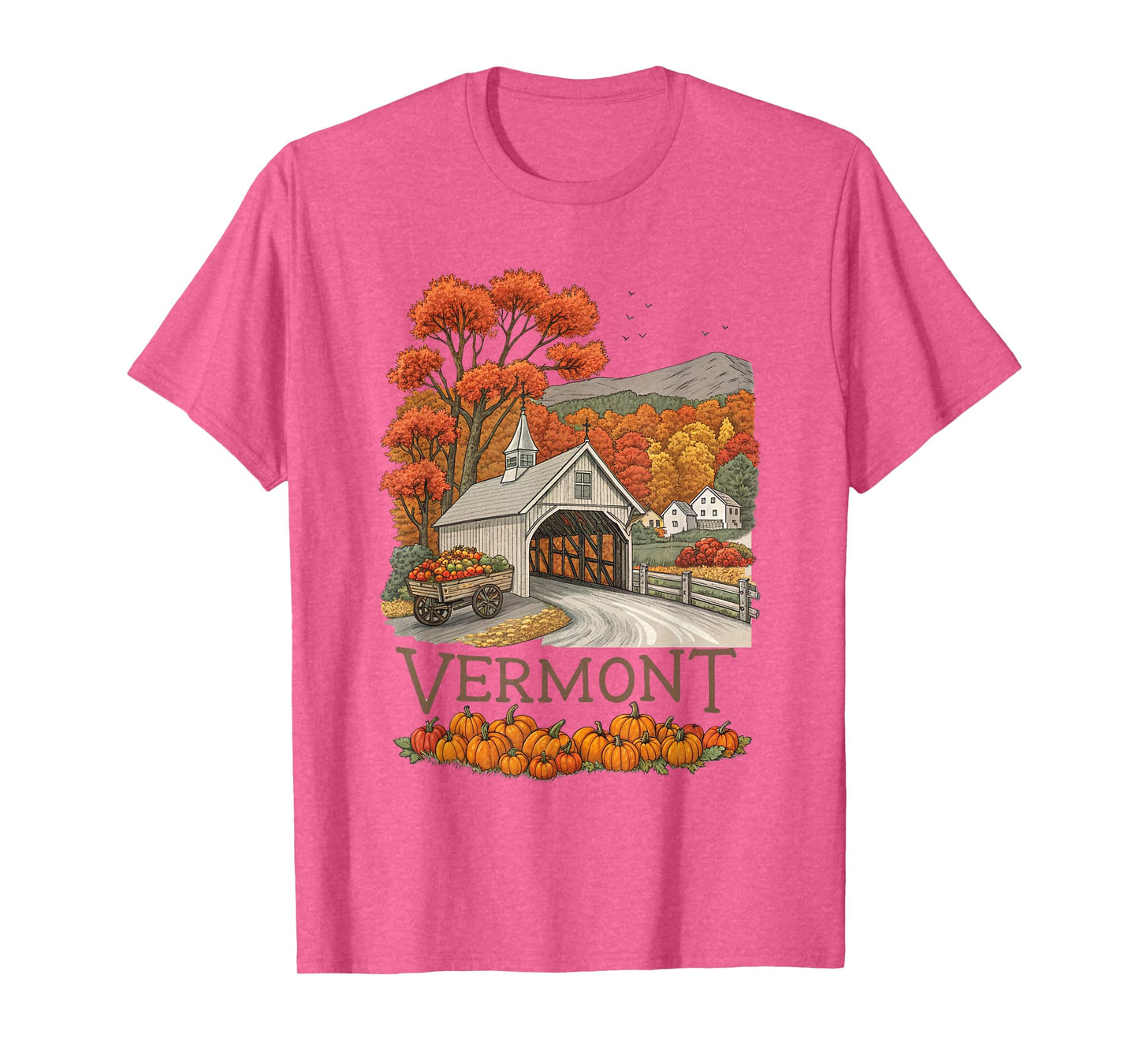 Vermont Fall Scenery Autumn Harvest Souvenir T-Shirt