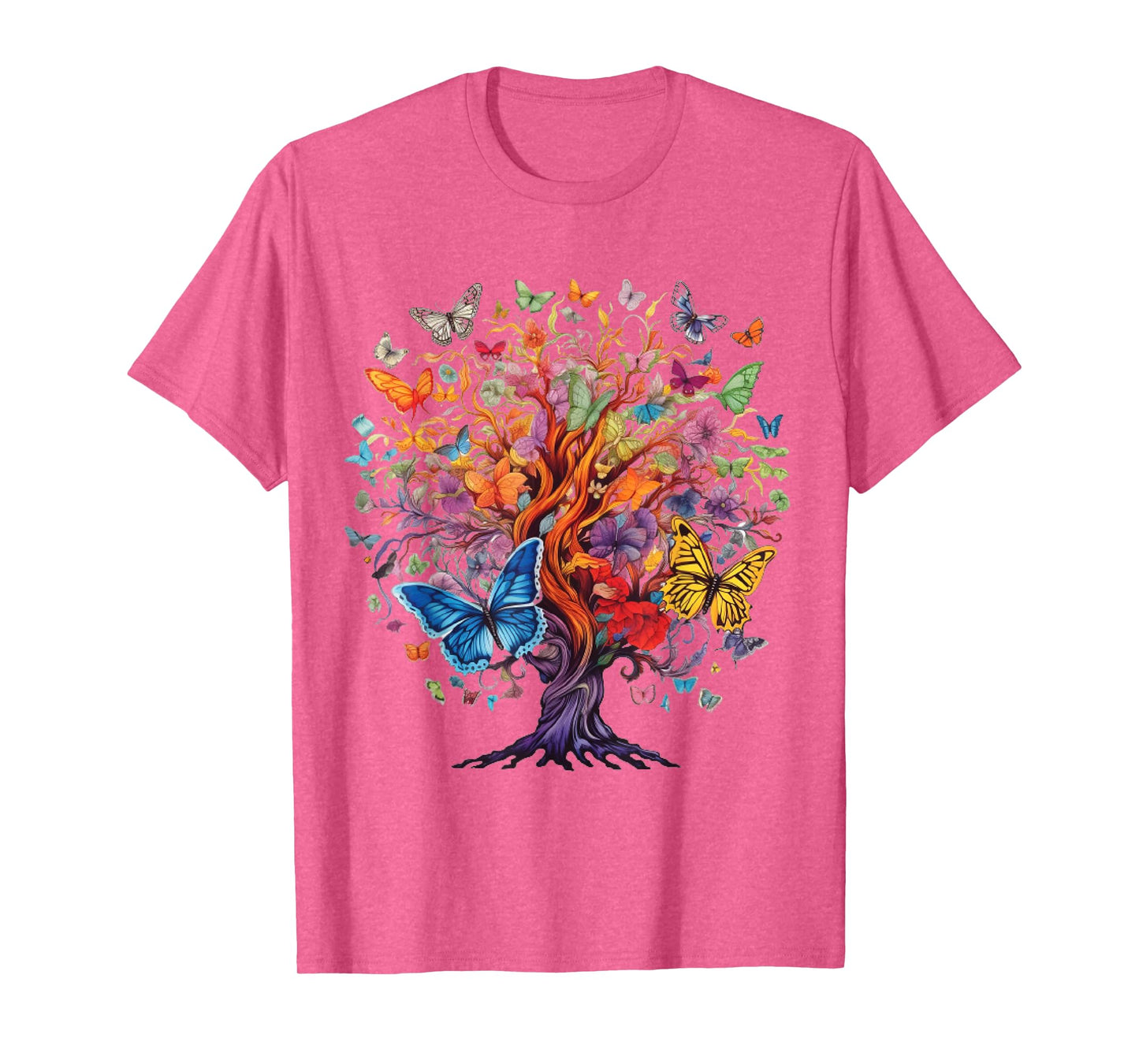 Womens butterfly shirt with flowers, fashion tee, gift idea T-Shirt