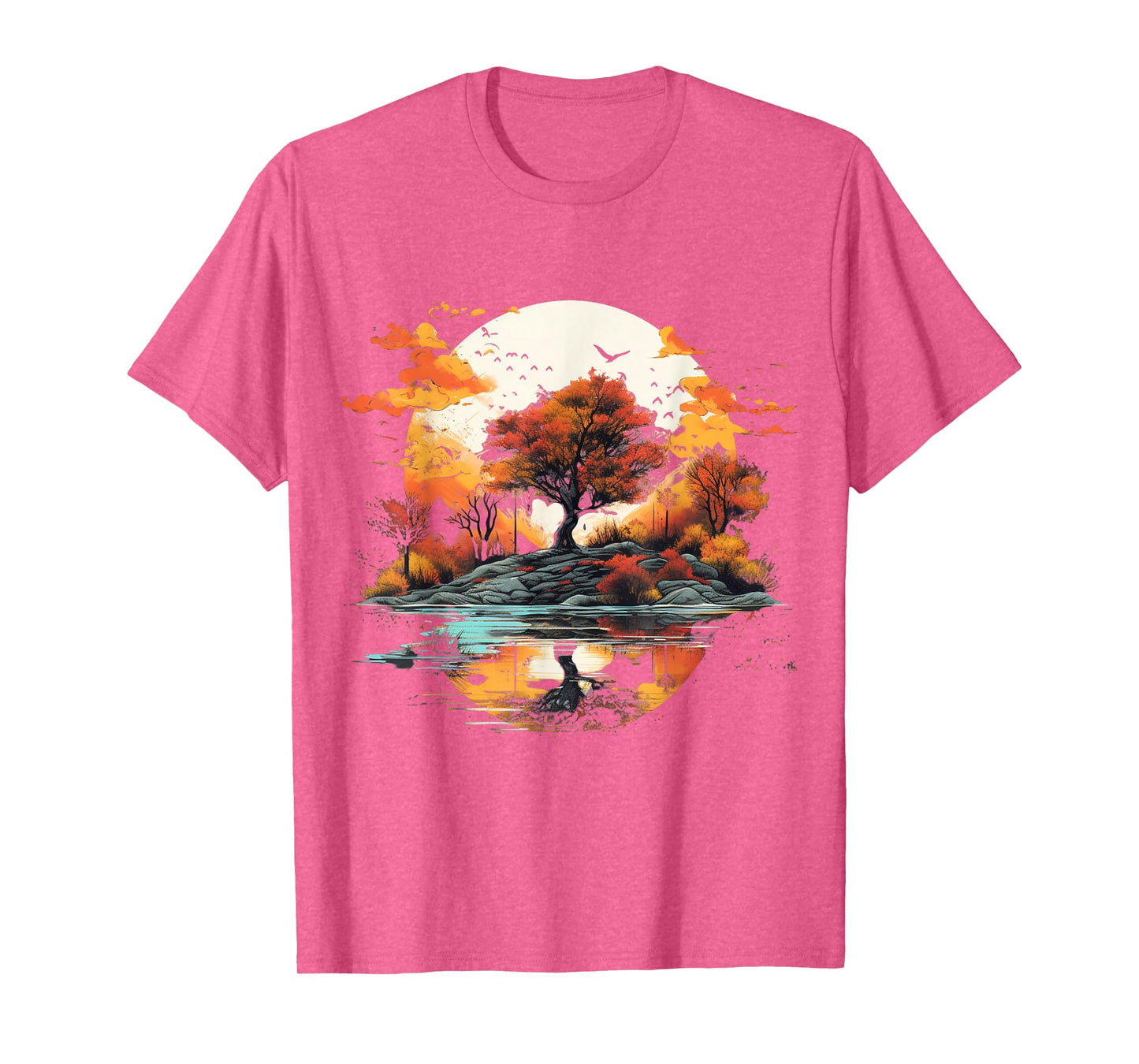 Autumn Nature Shirt Scenic Fall Landscape Aesthetic Tee T-Shirt