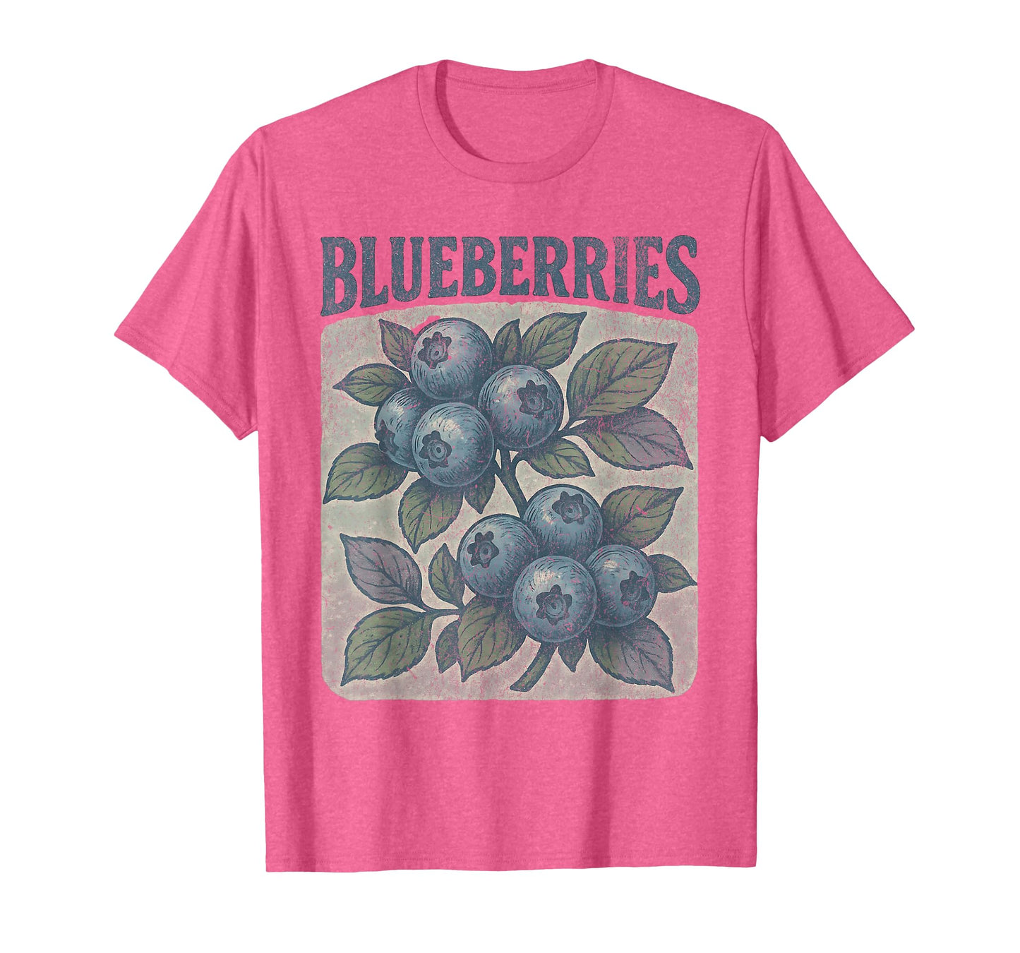Blueberries Botanical Vintage Farm Fresh Style T-Shirt