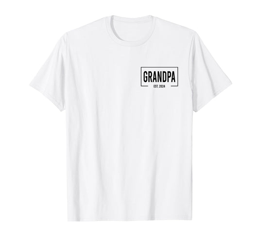Grandpa Est. 2024 Logo Paps Loading New Grandpa T-Shirt