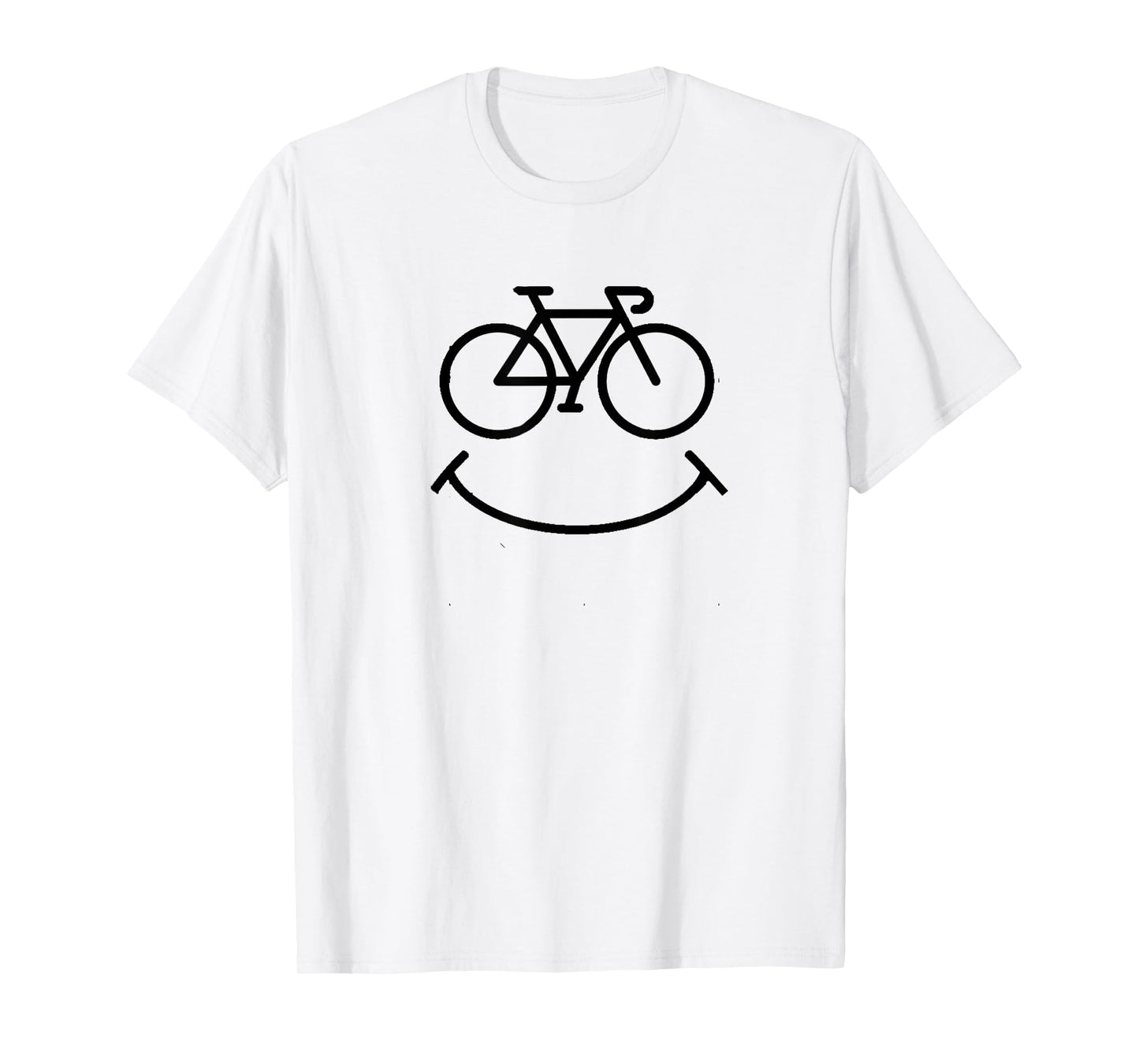 Funny Bicycle Smile for Cycling Fans Road Bike T-Shirt