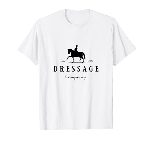 Dressur Pferd mit Dressurreiterin - Dressage Grey Horse Dressage Rider T-Shirt