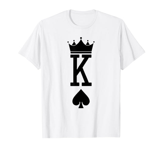 Mens King Spades Card Game Lover Dice Games Lover Card Symbols T-Shirt