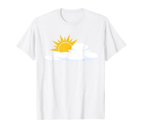 White Cloud With Sunshine Men Women Kids T-Shirt