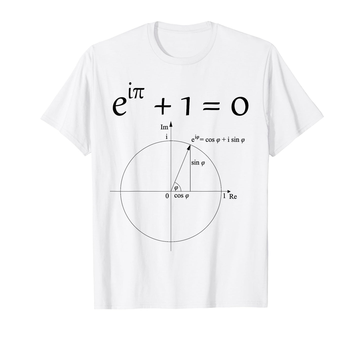 Euler's Identity Mathematical Constants Number Pi Physicist T-Shirt