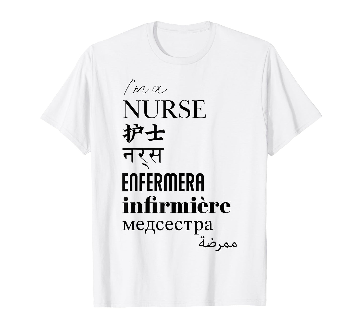 I'm a Nurse (Women's) - Translated World Languages T-Shirt