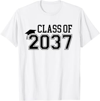 Kindergarten Class of 2037 First Day School Grow With Me T-Shirt