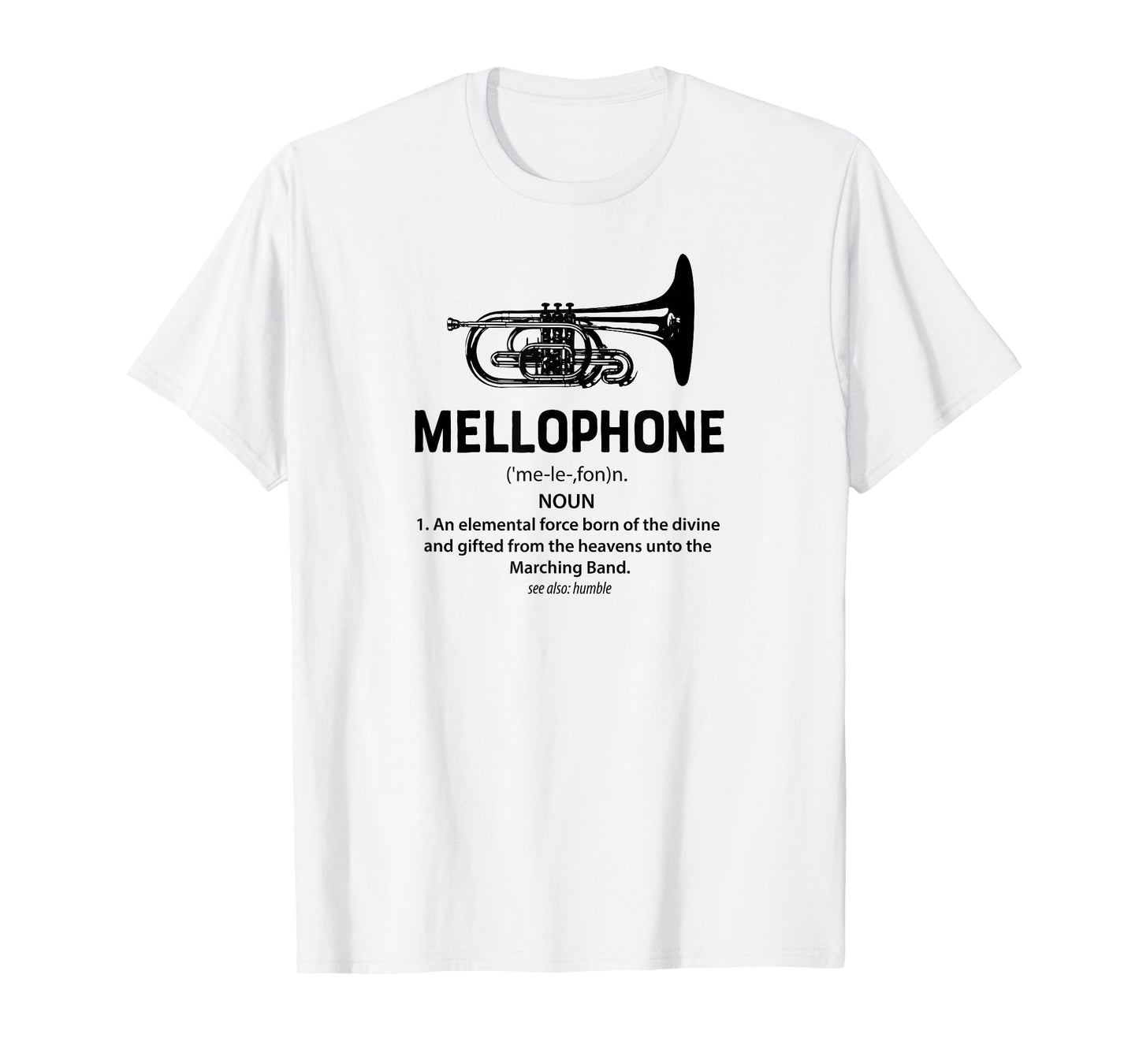 Mellophone elemental force born divine Marching Band Shirt T-Shirt