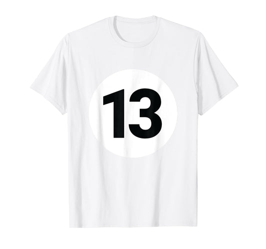 8 Pool Ball 13 Billiards Costume Halloween Group Matching T-Shirt